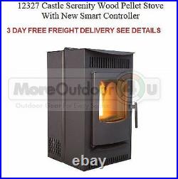 12327 NEW Castle's Serenity Wood Pellet Stove With Smart Controller