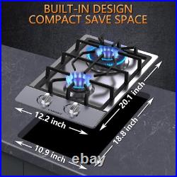 12inch Gas Cooktop 2 Burner NG/LPG with Thermocouple Protection Stainless Steel 12inch Gas Cooktop 2 Burner NG/LPG with Thermocouple Protection Stainless Steel