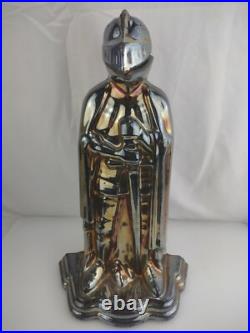 14 Tall Antique Cast Iron Iridescent Knight Coal Stove Fireplace 14 Tall Antique Cast Iron Iridescent Knight Coal Stove Fireplace