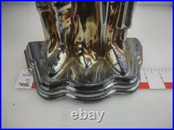14 Tall Antique Cast Iron Iridescent Knight Coal Stove Fireplace 14 Tall Antique Cast Iron Iridescent Knight Coal Stove Fireplace