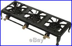 14kw Triple Cast Iron Gas Boiling Ring Burner Catering Camping Stove Lpg Propane