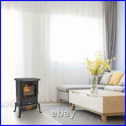 1500W Electric Fireplace Heater Wood Fire Flame Stove 68-95/20-35 Adjustable