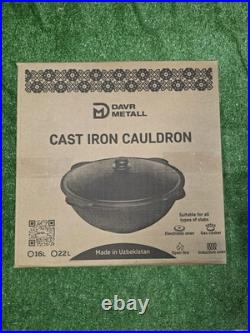 16 Liters Uzbek Cast Iron Kazan For Plov Shurpa