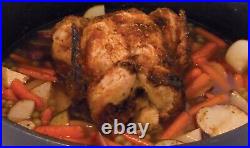 16 Qt. Seasoned Cast Iron Dutch Oven with Cast Iron Lid, Black