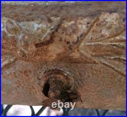 1800's Antique Cast Iron Fireplace Stove Plate Cover Diana/Cherubs, #1 Read Look