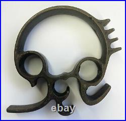 1881 WH Thayer Combination Tool cast iron kitchen wood burning oven stove skull