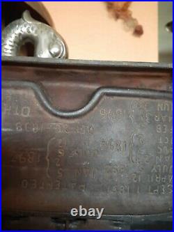 1896 Antique Estate Oak H-Series NO. 7720 Cast Iron Parlor Stove Wood Heater