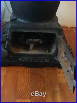 1905 Antique Estate No 249 Railroad Caboose Cast Iron Stove Train Pot Belly