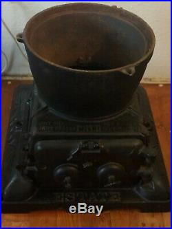 1905 Antique Estate No 249 Railroad Caboose Cast Iron Stove Train Pot Belly