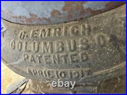 1917 cast iron parlor stove by C Emrich Columbus Ohio in Number 75