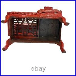 1920's Arcade Co. Cast Iron Toy Roper Gas Stove Red Miniature Dollhouse Antique
