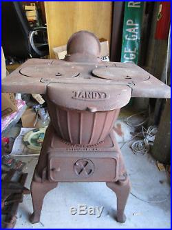 1920's Columbus Ironworks Tandy Cast Iron Coal/Wood Stove Heater