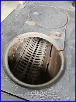 1920s Antique Home Comfort Wood Stove Wrought Iron Range Company