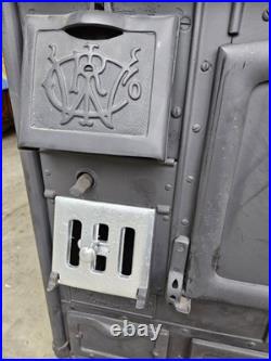 1920s Antique Home Comfort Wood Stove Wrought Iron Range Company