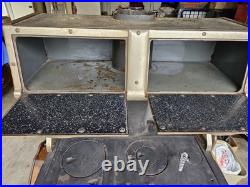 1920s Antique Home Comfort Wood Stove Wrought Iron Range Company