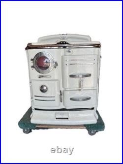 1930's Vintage Belgian Cast Iron Apartment Stove