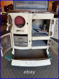 1930's Vintage Belgian Cast Iron Apartment Stove