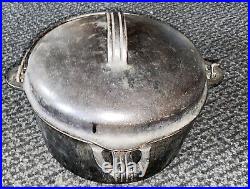 1936 Sears Golden Jubilee Art Deco dutch oven Very nice Columbus Iron works