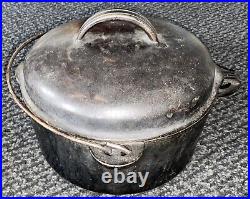 1936 Sears Golden Jubilee Art Deco dutch oven Very nice Columbus Iron works