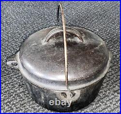 1936 Sears Golden Jubilee Art Deco dutch oven Very nice Columbus Iron works