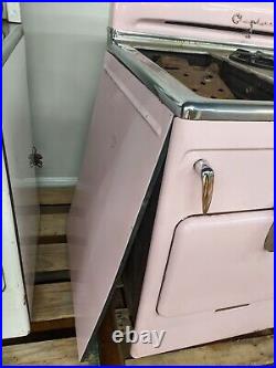 1950s Chambers Stove Oven Pastel Pink Enamel Gas Refurb Incomplete CAN SHIP