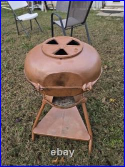 1955 Cast Iron Vintage Century Atlanta Stove Works Deluxe Cue Grill Restored