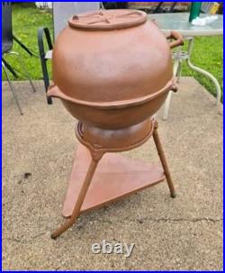 1955 Century Atlanta Stove Works Vintage Heavy Cast Iron Deluxe Cue Grill