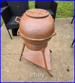 1955 Century Atlanta Stove Works Vintage Heavy Cast Iron Deluxe Cue Grill