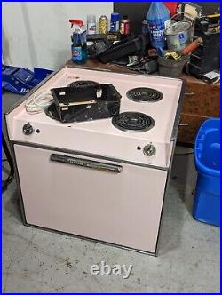 1960s GE drop in kitchen stove with control panel