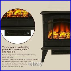 23 1400W Electric Fireplace Stove Heater Realistic Flame with Remote 9R