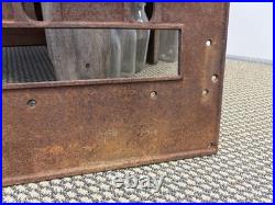 23 Antique Cast Iron Door Wise Furnace Akron Ohio Sign Vintage Stove Plate Owl