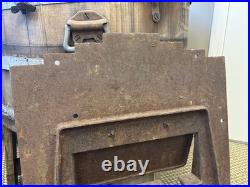 23 Antique Cast Iron Door Wise Furnace Akron Ohio Sign Vintage Stove Plate Owl