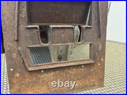 23 Antique Cast Iron Door Wise Furnace Akron Ohio Sign Vintage Stove Plate Owl