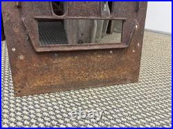 23 Antique Cast Iron Door Wise Furnace Akron Ohio Sign Vintage Stove Plate Owl