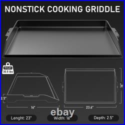 23 x 16 Cast Iron Griddle for Gas Grill and Stove Top, Universal Flat Top G