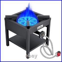 260,000 BTU Outdoor Propane Gas Stove with 0-20 PSI Adjustable Regulator