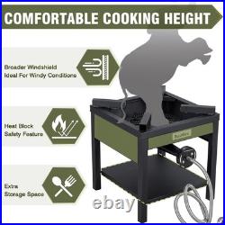 260,000 BTU Outdoor Propane Gas Stove with 0-20 PSI Adjustable Regulator