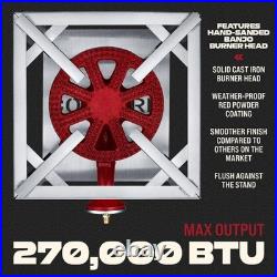 270,000 BTU Professional Single Banjo Wok Burner with Stand for Home Brewing