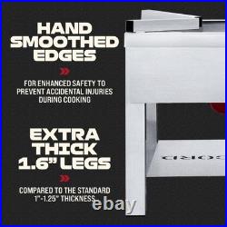 270,000 BTU Professional Single Banjo Wok Burner with Stand for Home Brewing