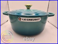#28 7.25-Qt. Signature ECI Dutch Oven? Riviera Bleu? NIB+? LC GIFT WithPURCHASE