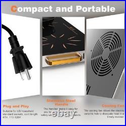 2 Burner Electric Cooktop 24 Inch Portable Electric Stovetop 110V, 2000W Count