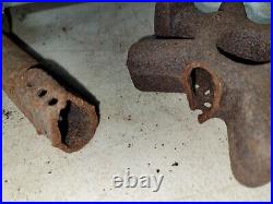 2 Vintage Cast Iron Double Burner Camper Stoves (Sold As Is)
