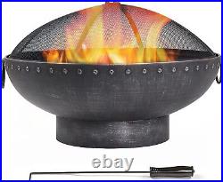 30 Cast Iron Fire Pit Patio Heater Outdoor Hearter Woodburning stove Heavy Duty