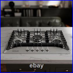 30 Inch Gas Cooktop with 5 World Class Made in Italy SABAF Burners, LPG/NG Co 30 Inch Gas Cooktop with 5 World Class Made in Italy SABAF Burners, LPG/NG Co