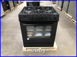 30 in. Gas Range, 5 Burners, Matte Black (OPEN BOX, COSMETIC IMPERFECTIONS)