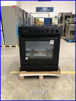 30 in. Gas Range, 5 Burners, Matte Black (OPEN BOX, COSMETIC IMPERFECTIONS)