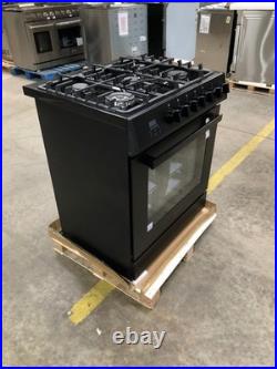 30 in. Gas Range, 5 Burners, Matte Black (OPEN BOX, COSMETIC IMPERFECTIONS)