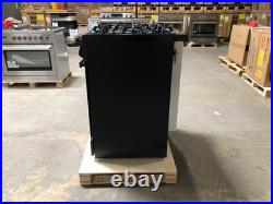 30 in. Gas Range, 5 Burners, Matte Black (OPEN BOX, COSMETIC IMPERFECTIONS)