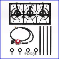 34 225000BTU Propane Gas Triple 3 Burner Outdoor Camping BBQ Stove Cooker Grill