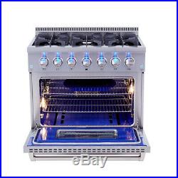 36 Gas Hob Gas Cooktop 6 Burners Stove Kitchen Easy Clean Gas Cooking NG/LPG US